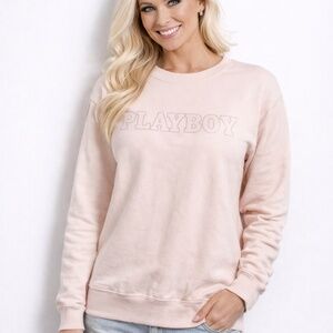 Playboy Pinky Peach. Sweatshirt. Small. Good Condition Athleisure Y2K Iconic